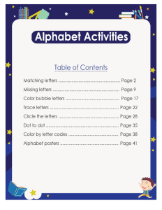 Rich Results on Google's SERP when searching for 'Alphabet-Activities'